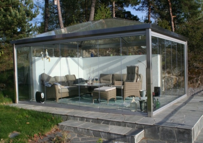 hagepaviljong-luksus-staalpaviljong-havepavilion-rustfritt-staal-glassvapilion-luxus-staalpaviljong-spesialkonstruksjon